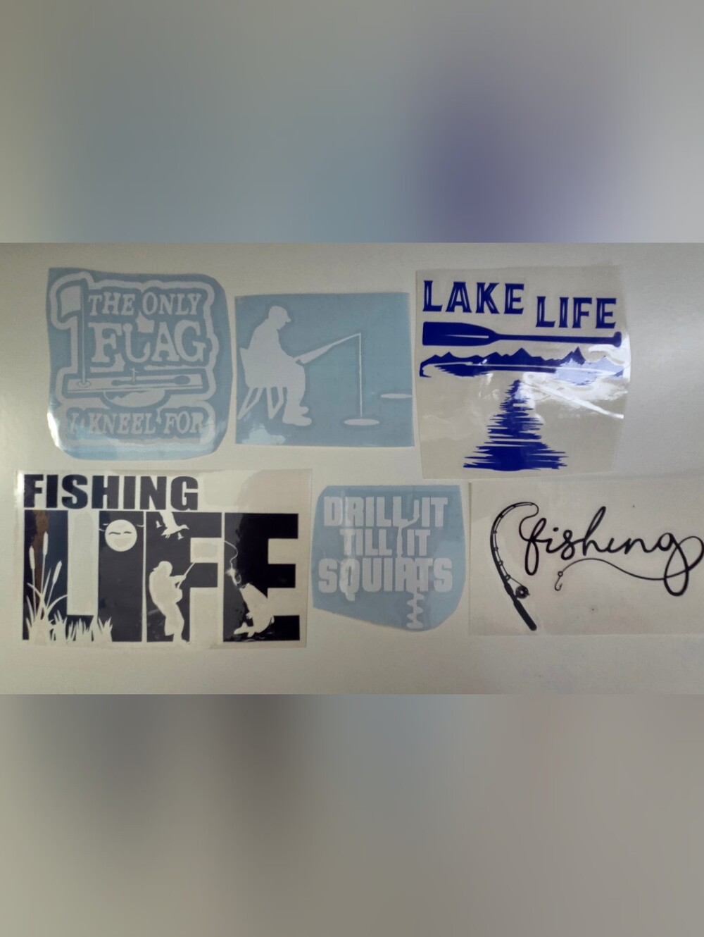 Fishing Decals Set Of 6